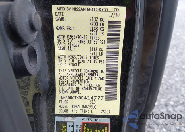 1N6BD0CT3BC414777: 44501706