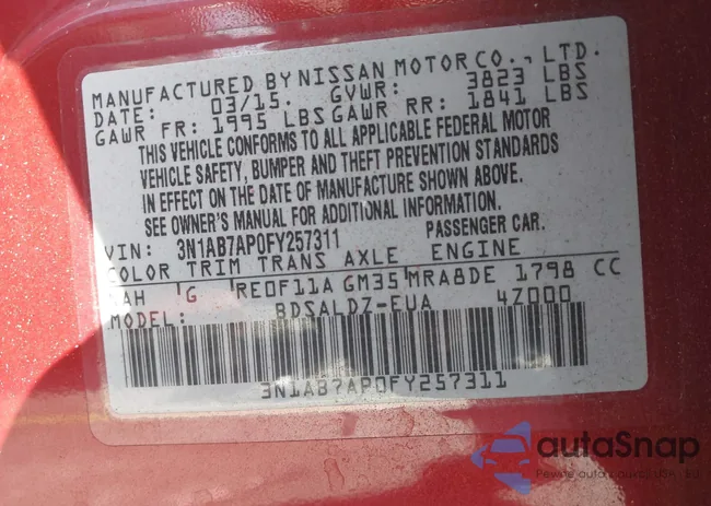 3N1AB7AP0FY257311: 44501822