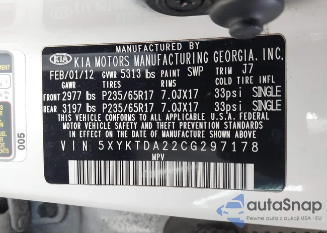 5XYKTDA22CG297178: 44501879