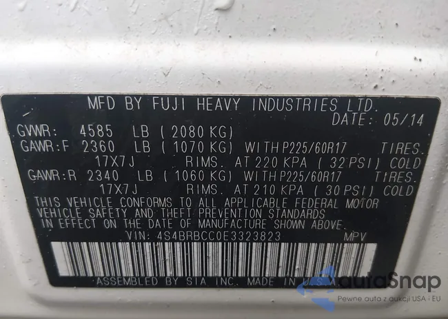 4S4BRBCC0E3323823: 44501918