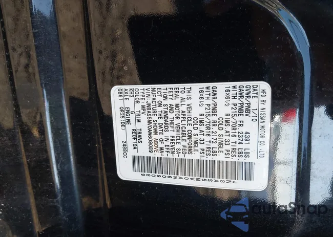 JN8AS5MV0AW609089: 44501958