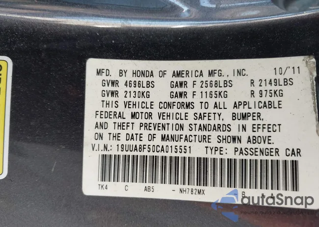 19UUA8F50CA015551: 44501972