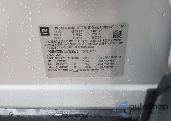 2GNAXSEV6J6227533: 44501993