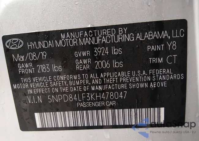 5NPD84LF3KH478047: 44502072