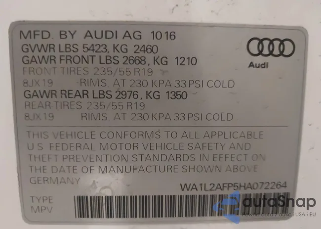 WA1L2AFP5HA072264: 44502230