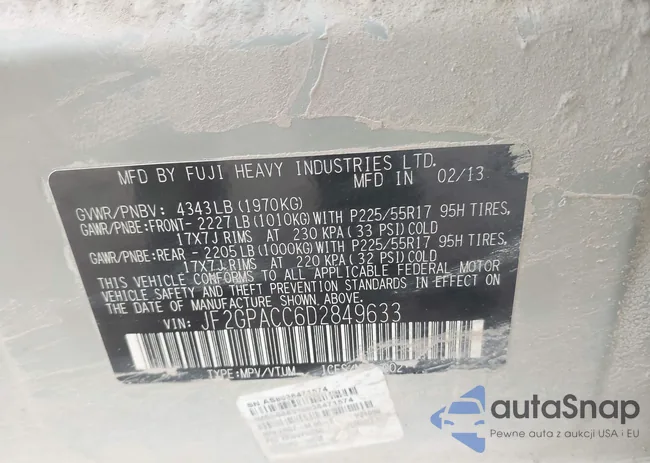 JF2GPACC6D2849633: 44501351