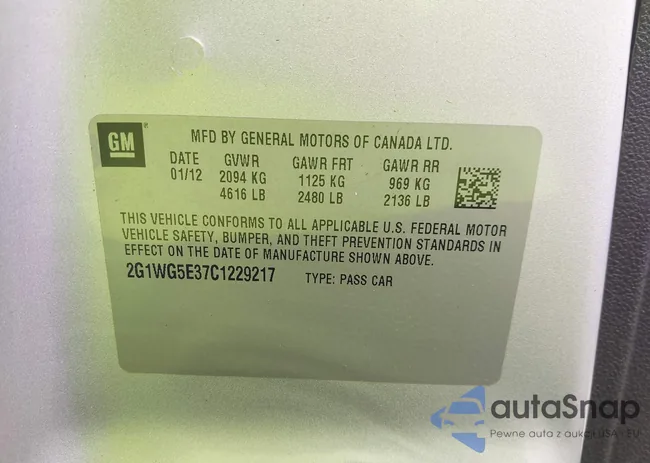 2G1WG5E37C1229217: 44501401