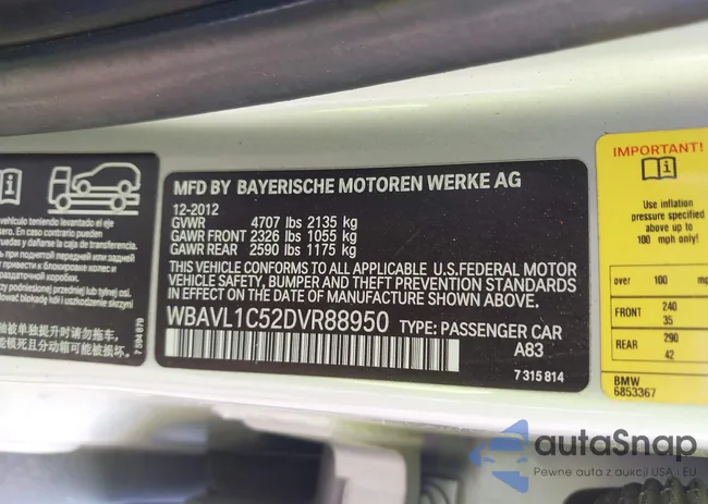 WBAVL1C52DVR88950: 44502864