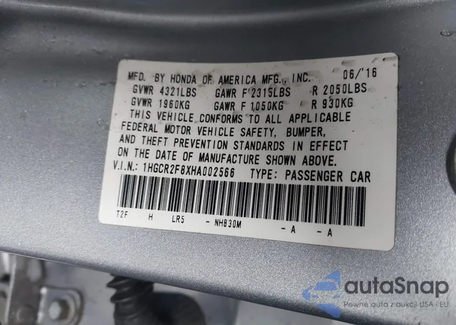 1HGCR2F8XHA002566: 44502938