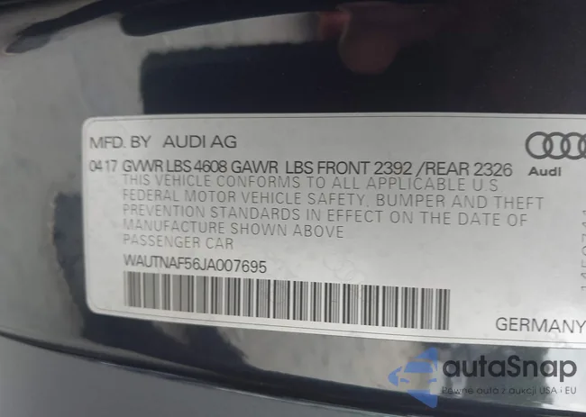 WAUTNAF56JA007695: 44503004