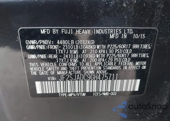 JF2SJADC9GH475711: 44503055