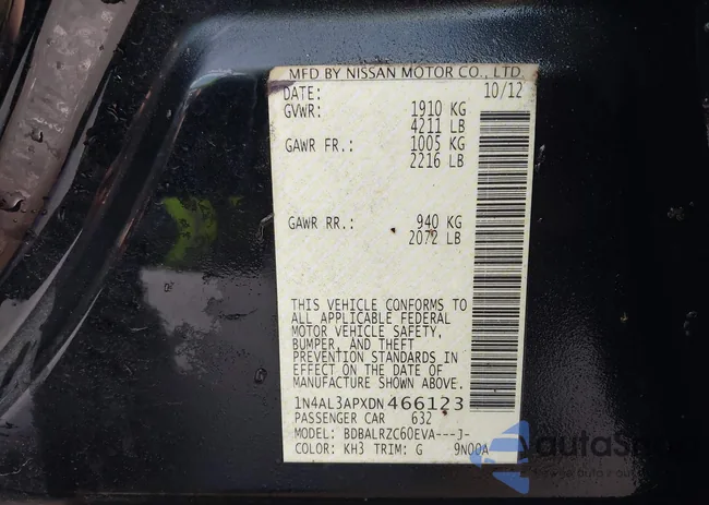 1N4AL3APXDN466123: 44503093