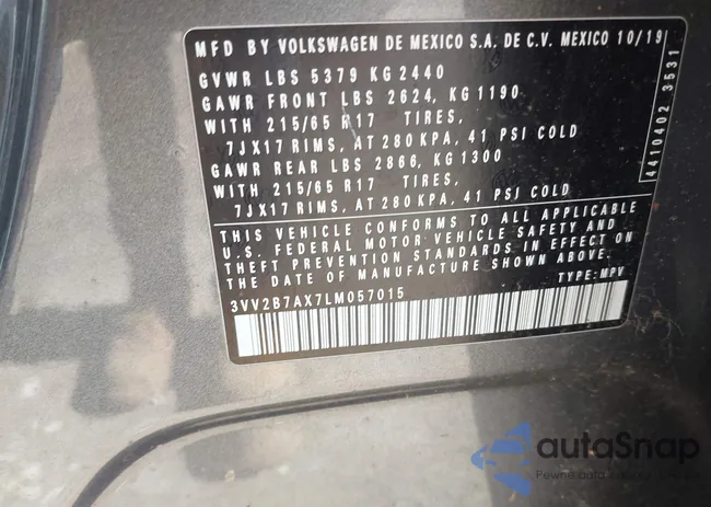 3VV2B7AX7LM057015: 44503155