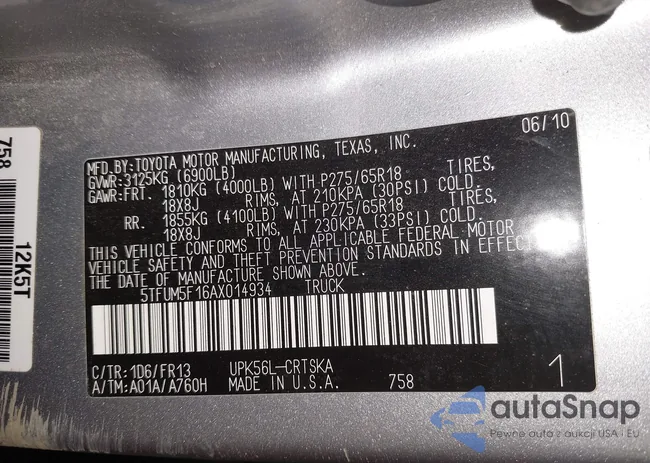 5TFUM5F16AX014934: 44503193