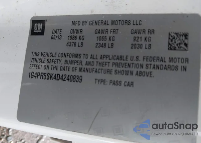 1G4PR5SK4D4240839: 44502500