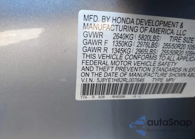 5J8YE1H82RL007646: 43505718