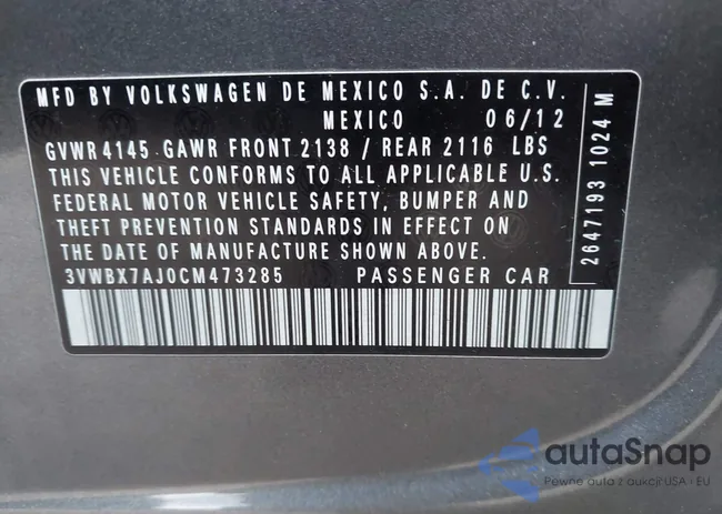 3VWBX7AJ0CM473285: 43505750