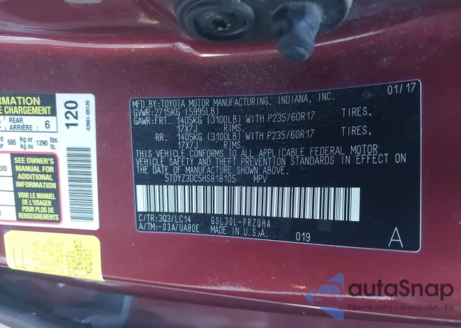 5TDYZ3DC5HS818105: 43505788