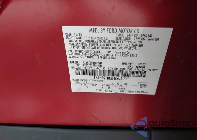 1FAHP2H83FG206004: 43505790