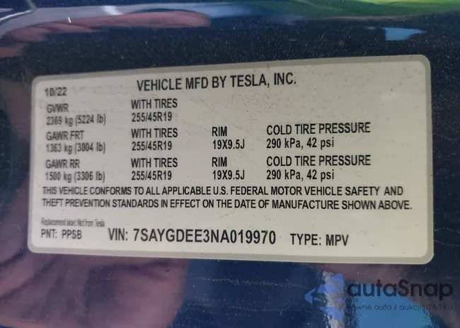 7SAYGDEE3NA019970: 43505803