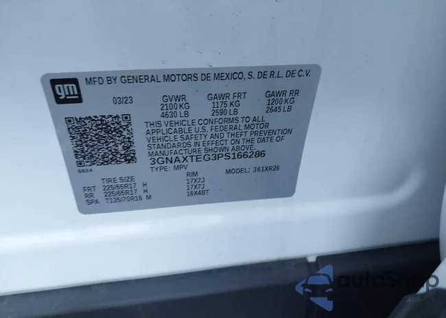 3GNAXTEG3PS166286: 43505816