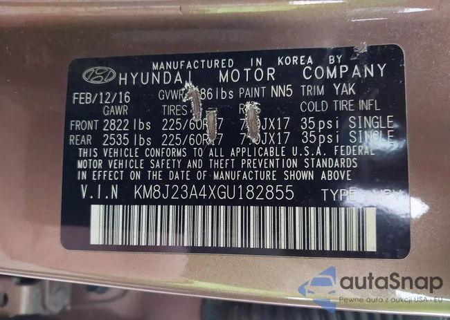 KM8J23A4XGU182855: 43505992