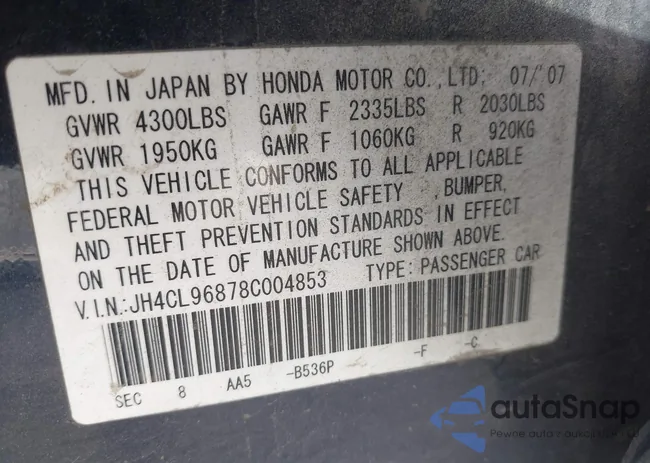 JH4CL96878C004853: 43506457