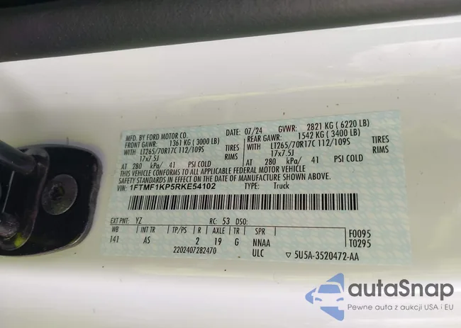 1FTMF1KP5RKE54102: 43506606