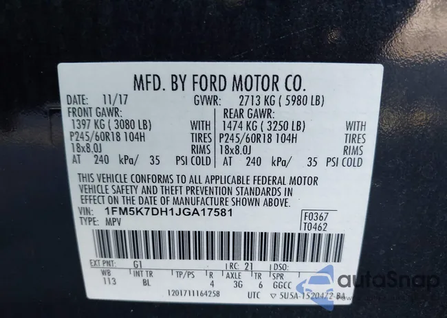 1FM5K7DH1JGA17581: 43506653