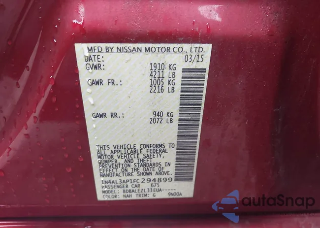 1N4AL3AP1FC294899: 43506823