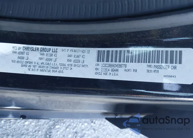 1C3CCBBB0DN598778: 43506247