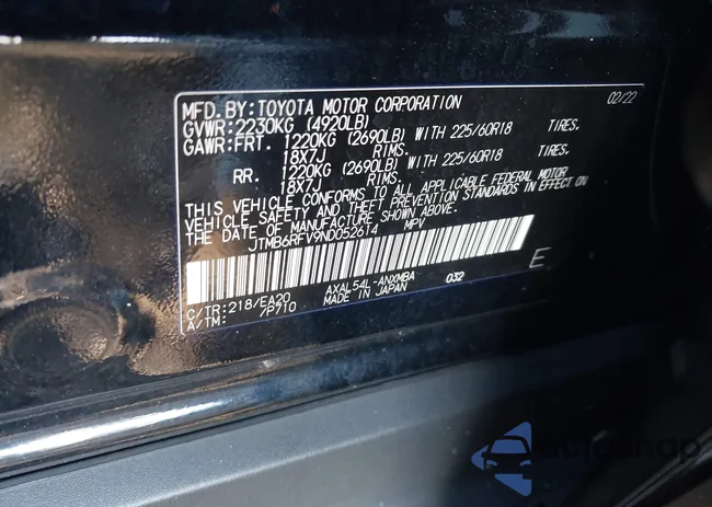 JTMB6RFV9ND052614: 43506421