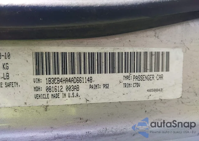 1B3CB4HA4AD661148: 43507699