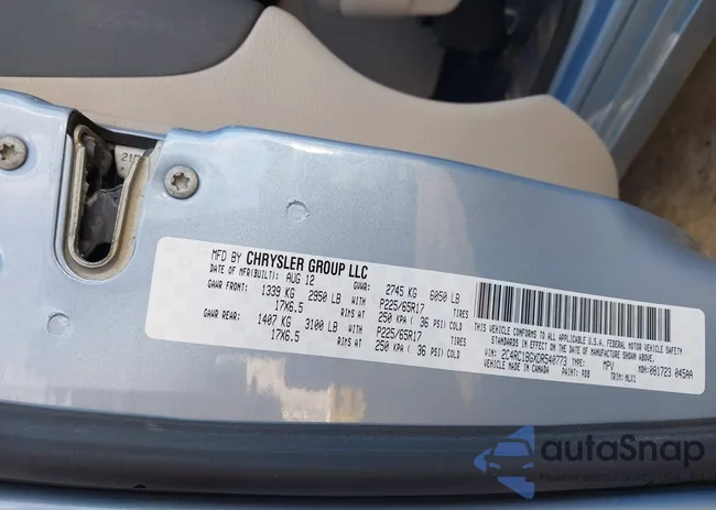 2C4RC1BGXDR540773: 43507849