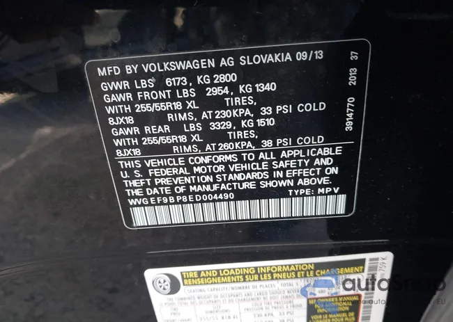 WVGEF9BP8ED004490: 43507895