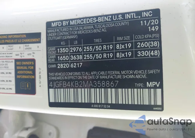 4JGFB4KB2MA358867: 43507903