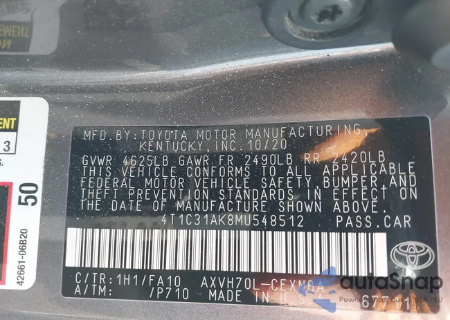 4T1C31AK8MU548512: 43508019