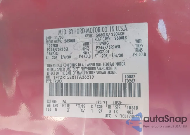 1FTZR15EX1TA36219: 43507297