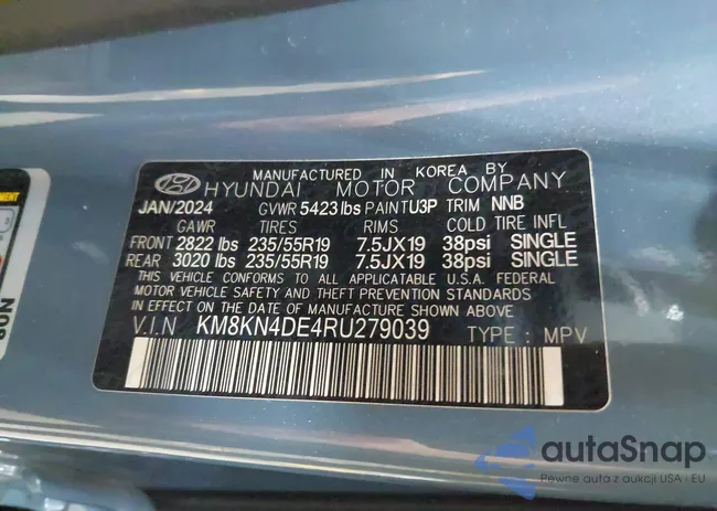 KM8KN4DE4RU279039: 43508447