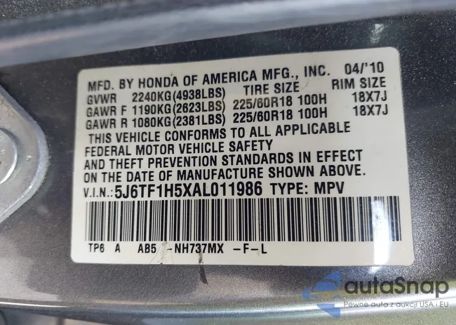 5J6TF1H5XAL011986: 43508635