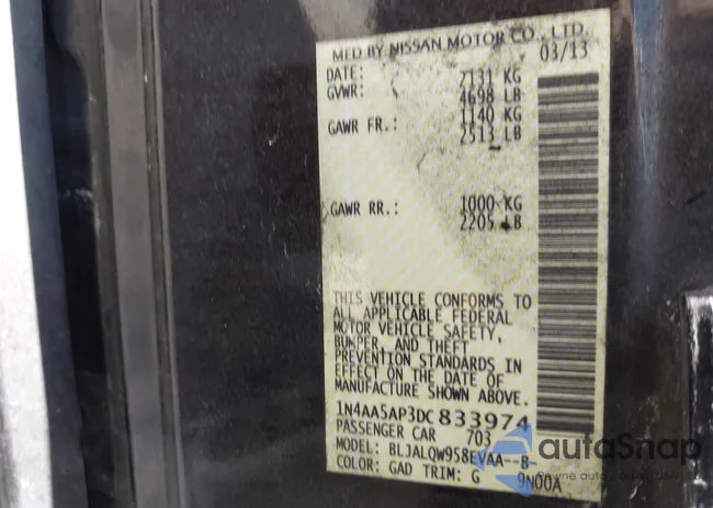 1N4AA5AP3DC833974: 43508647