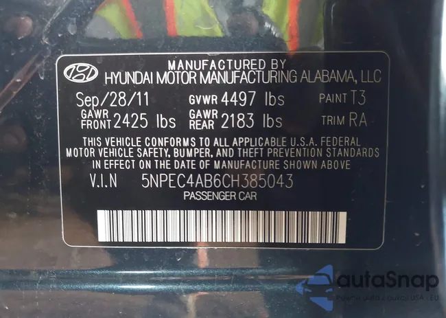 5NPEC4AB6CH385043: 43508734