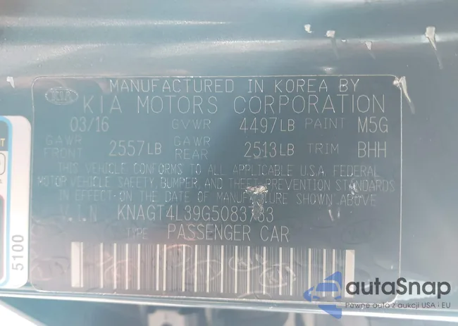 KNAGT4L39G5083733: 43508757