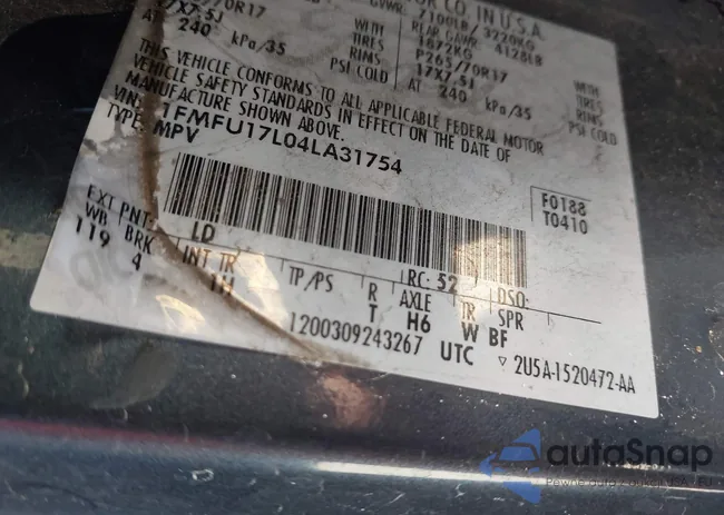 1FMFU17L04LA31754: 43508902