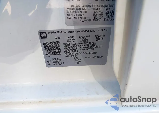 3GTPHDED4SG247059: 43508043