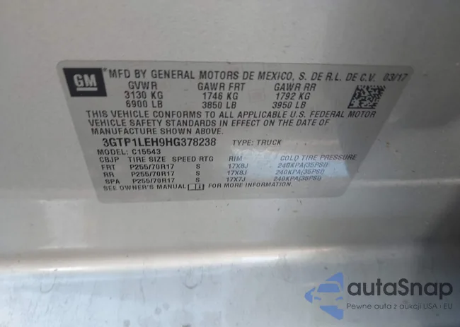 3GTP1LEH9HG378238: 43508075