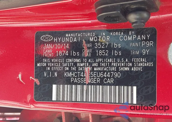 KMHCT4AE5EU644790: 43508148