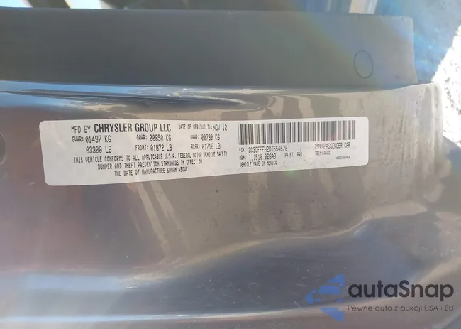 3C3CFFFH2DT554570: 43508266