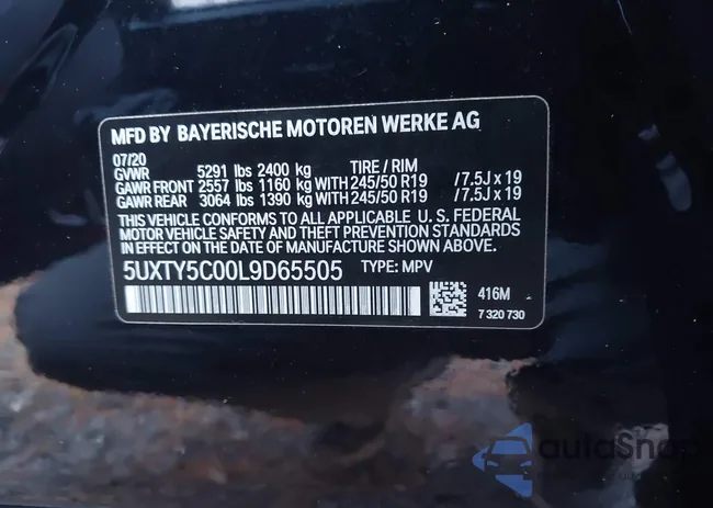 5UXTY5C00L9D65505: 43509451