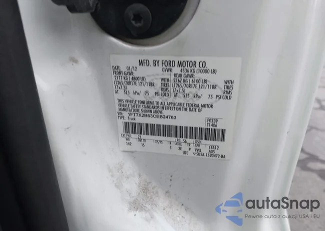 1FT7X2B63CEB24763: 43509465